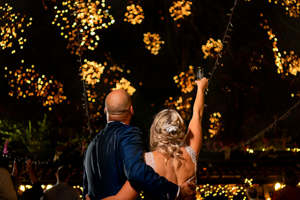 Fireworks at a Wedding in Hacienda Siesta Alegre