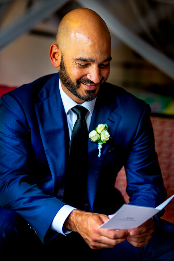 Groom Getting Ready