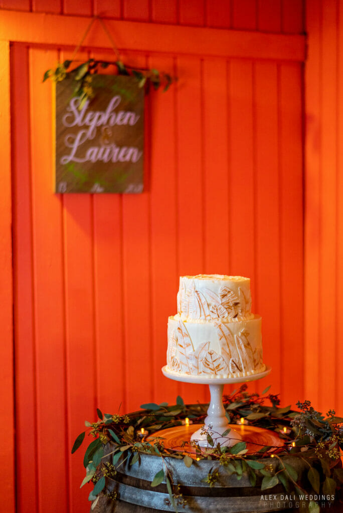 Wedding cake at Club Seabourne